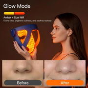 Flexible Silicone LED Face Mask with Red, Blue and NIR Light Therapy – LumaCore Pro Photon Skin Care